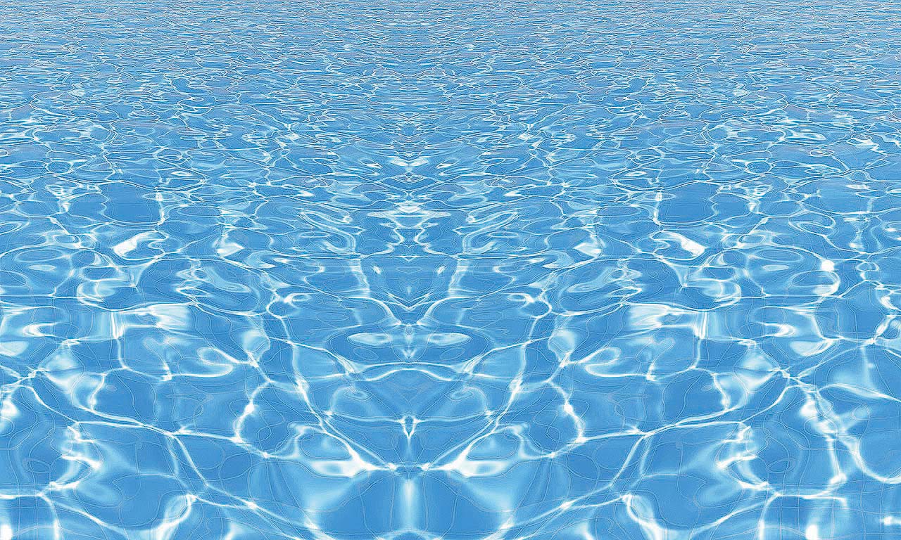 blue water surface in outdoor pool