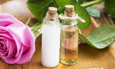 Body-care Oil and Lotion with Rose Extract