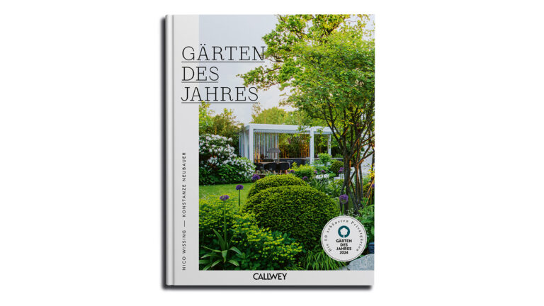 Buchcover des Buchs "Gärten des Jahres 2024" vom Callwey Verlag